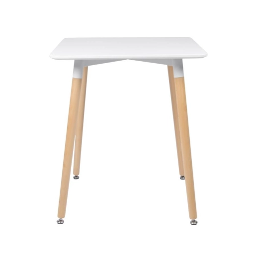 Produto Mesa de jantar retangular Eames 60 x 120 cm branco + 4 cadeiras Eiffel DSW Rosa claro