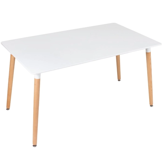Produto Mesa de jantar retangular Eames - 80 x 140 cm - Branco