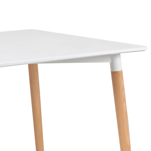Produto Mesa de jantar retangular Eames - 80 x 140 cm - Branco