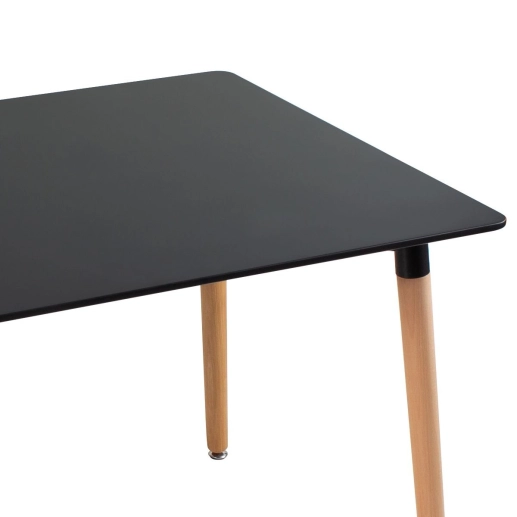 Produto Mesa de jantar retangular Eames - 80 x 140 cm - Preto