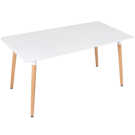 Produto Mesa de jantar retangular Eames - 80 x 160 cm - Branco
