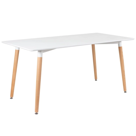 Produto Mesa de jantar retangular Eames - 80 x 160 cm - Branco