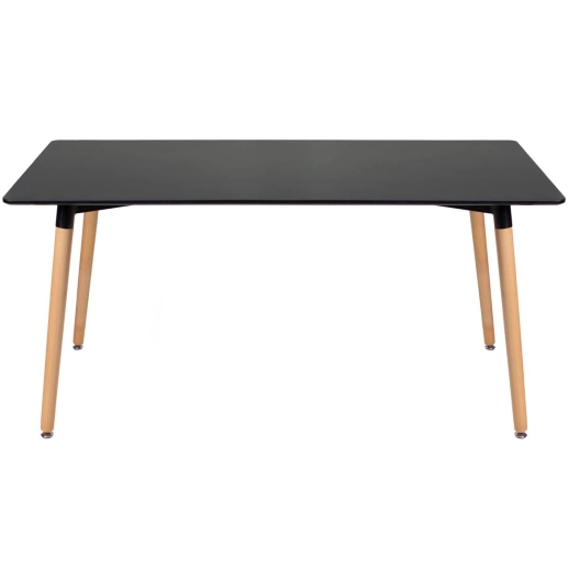 Produto Mesa de jantar retangular Eames Kit 80 x 160 cm Kit Preto