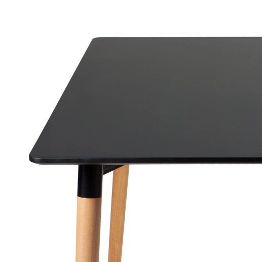 Produto Mesa de jantar retangular Eames Kit 80 x 160 cm Kit Preto