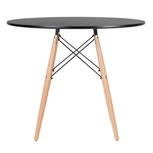 Produto Mesa redonda Eames 90 cm + 2 cadeiras Eiffel DSW