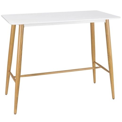 Produto Mesa alta bancada retangular 60 x 120 cm - Branco