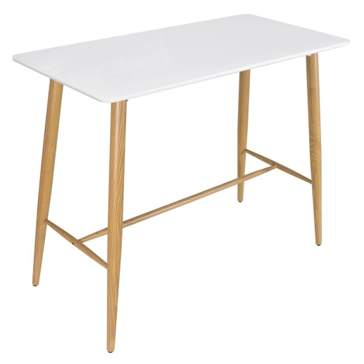 Produto Mesa alta bancada retangular 60 x 120 cm - Branco