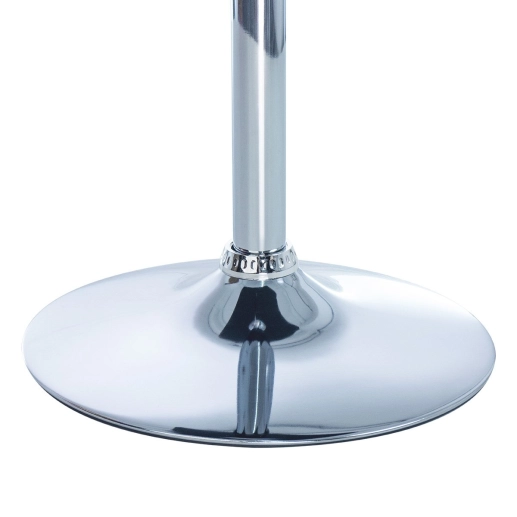 Mesa alta para bar e bistro Apollo quadrada 60 cm com tampo madeira ajustável - Branco Produto Mesa alta para bar e bistro Apollo quadrada 60 cm com tampo madeira ajustável - Branco
