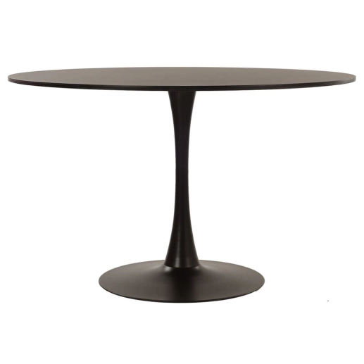 Produto Mesa de Jantar e cozinha Redonda 120 cm Tulipa com Tampo em MDF Laqueado - Preto