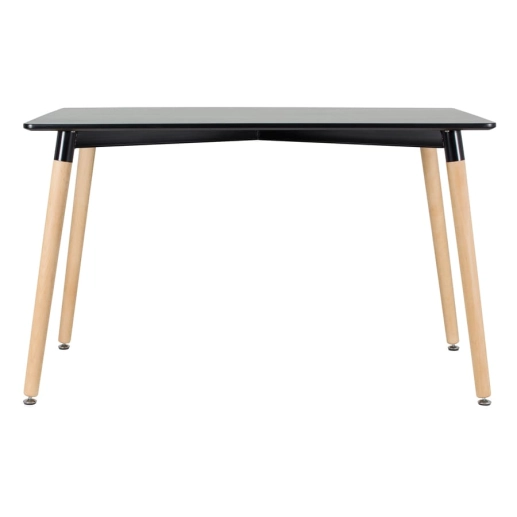 Produto Mesa retangular Eames 60 x 120 cm preto + 2 cadeiras Eiffel DSW - Preto