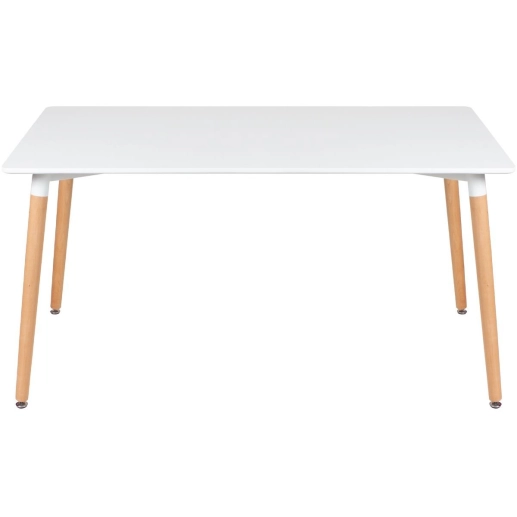 Produto Mesa de jantar retangular Eames 80 x 140 cm + 4 cadeiras Eiffel DSW - Cinza claro