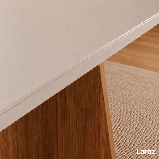 Produto Mesa de jantar Siena Laráz Retangular com tampo Off White 120x80 cm