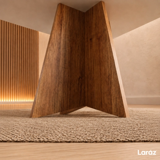 Produto Mesa de jantar Siena Laráz Retangular com tampo Off White 120x80 cm