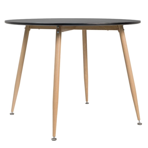 Produto Mesa redonda jantar cozinha varanda Clarice 100 cm - Preto