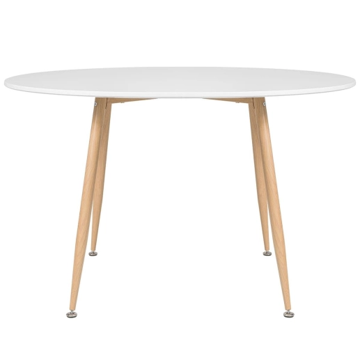 Produto Mesa redonda jantar cozinha varanda Clarice 120 cm - Branco