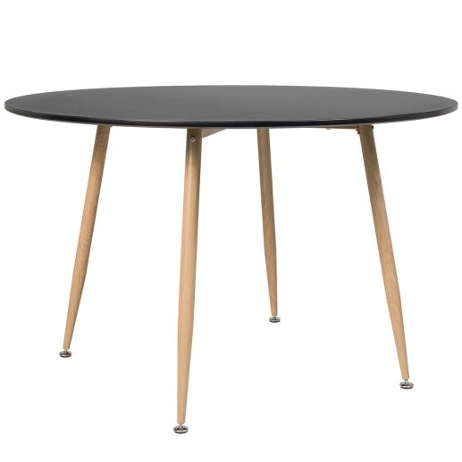 Produto Mesa redonda jantar cozinha varanda Clarice 120 cm - Preto