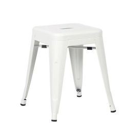 Produto Banqueta baixa para cozinha Iron Tolix 45 cm - Branco