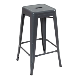 Produto Banqueta alta para bancada Iron Tolix 76 cm – Cinza Escuro