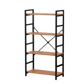 Produto Estante Armário Olly para Escritório com Praleteira 3 Níveis 117 cm - Preto